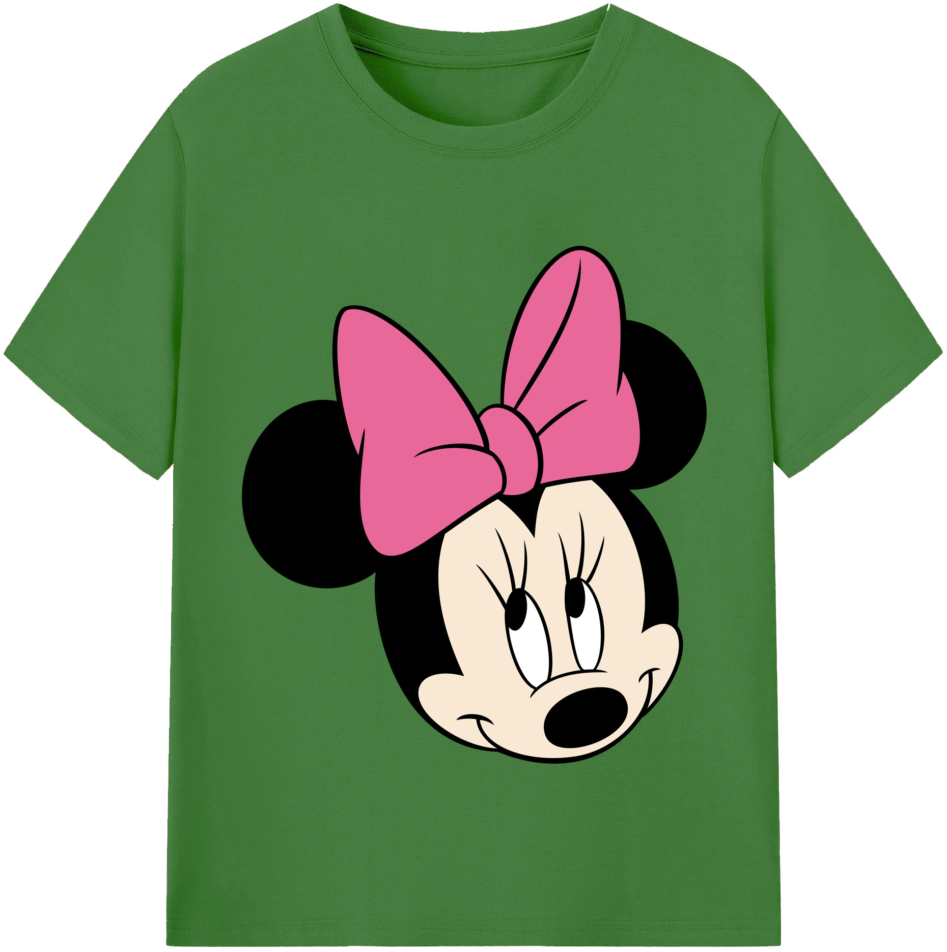 （画像用） ミッキーマウス Mickey Mouse レディースカジュアルプリントTシャツ（綿100％）